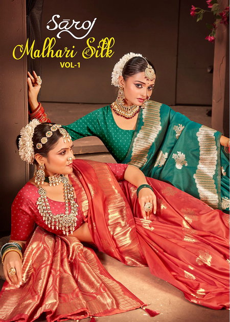 Malhari Silk Vol 1 By Saroj Silk Wedding Wear Saree Wholesale Shop In Surat
